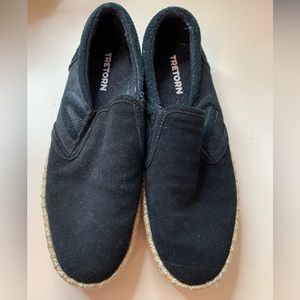 Tretorn Slip On  Black Loafers - size 7.5
